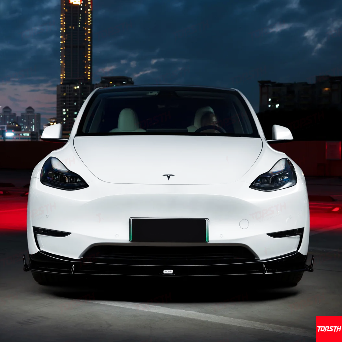Tesla Model Y 2021–2024 ABS Body Kit – Front Lip, Side Skirts & Rear Diffuser | Sporty Upgrade
