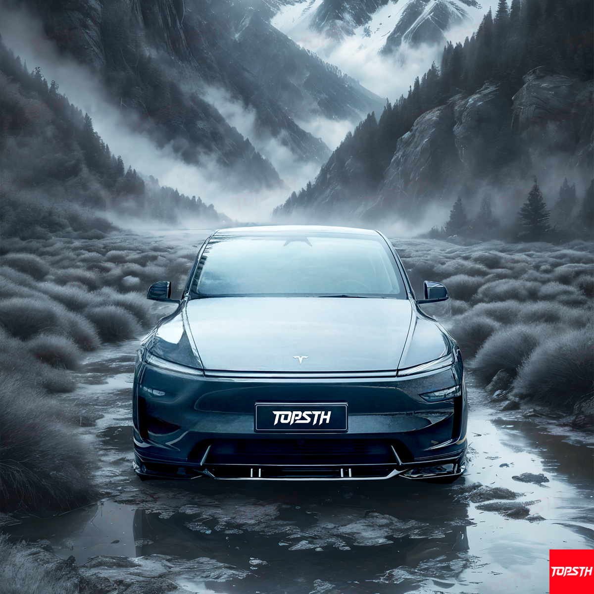 Tesla Model Y Juniper (2025+) ABS Body Kit - Front Lip, Side Skirts, Rear Diffuser for Sporty Style & Performance