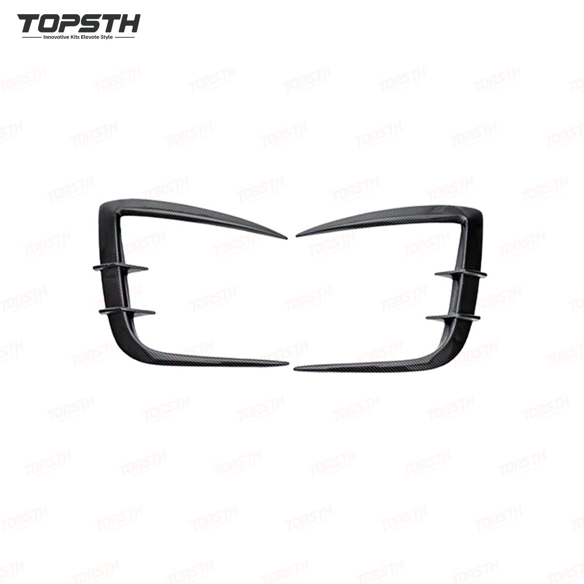 CM Design Carbon Fiber Bumper Splitters for Tesla Model Y Juniper 2025+