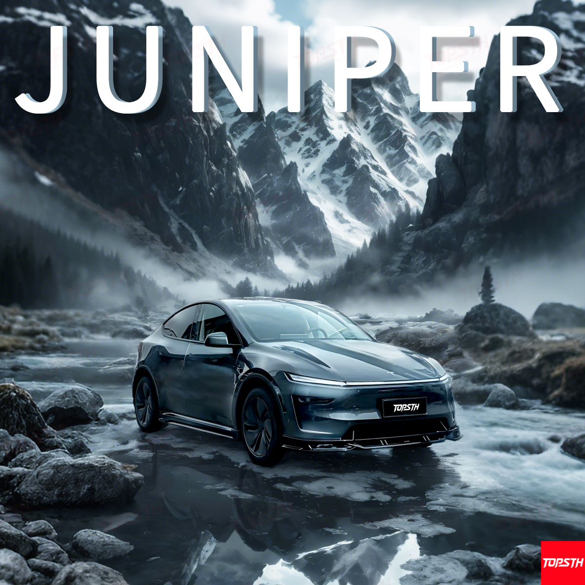 Tesla Model Y Juniper (2025+) ABS Body Kit - Front Lip, Side Skirts, Rear Diffuser for Sporty Style & Performance