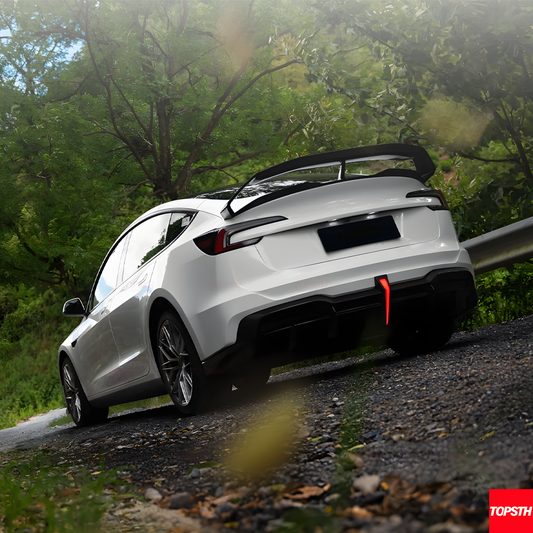 Tesla Model 3 (2024+) Carbon Fiber Hacker Style V2 Rear Wing Spoiler
