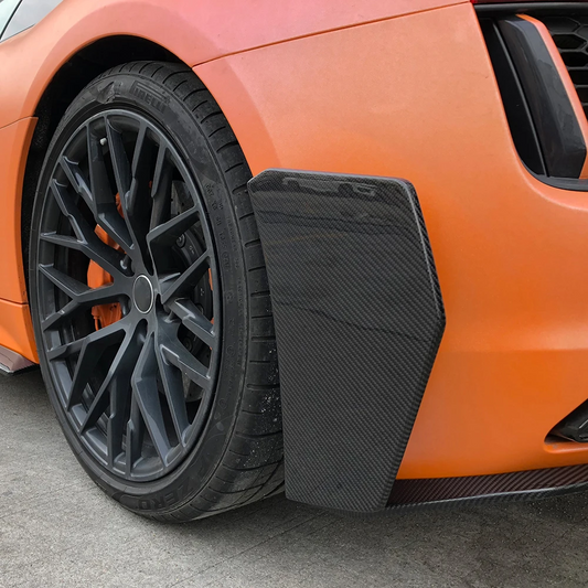 Audi R8 Gen 2 PFL Carbon Fiber Rear Upper Bumper Spats - TOPSTH Designs