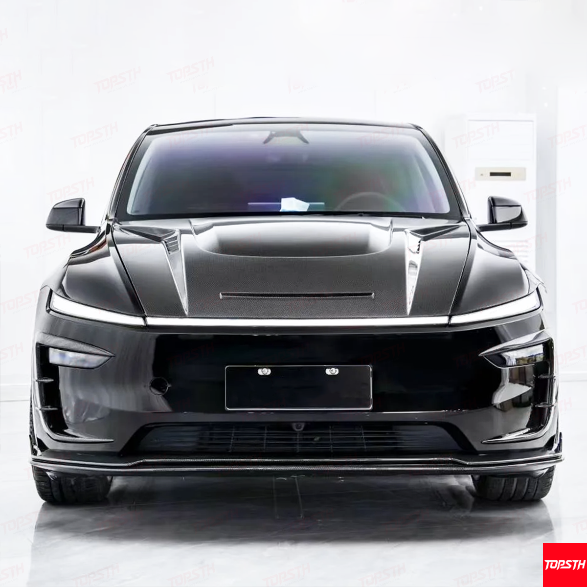 CMST Design Carbon Fiber Bumper Splitters for Tesla Model Y Juniper 2025+