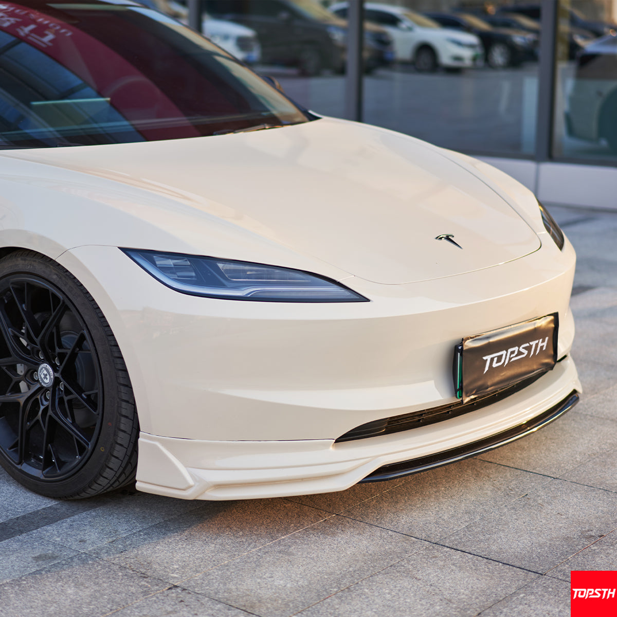 Tesla Model 3 (2024+) TOPSTH Design PP Injection-Molded Body Kit - Front Lip, Side Skirts, Rear Diffuser in Multiple Finishes
