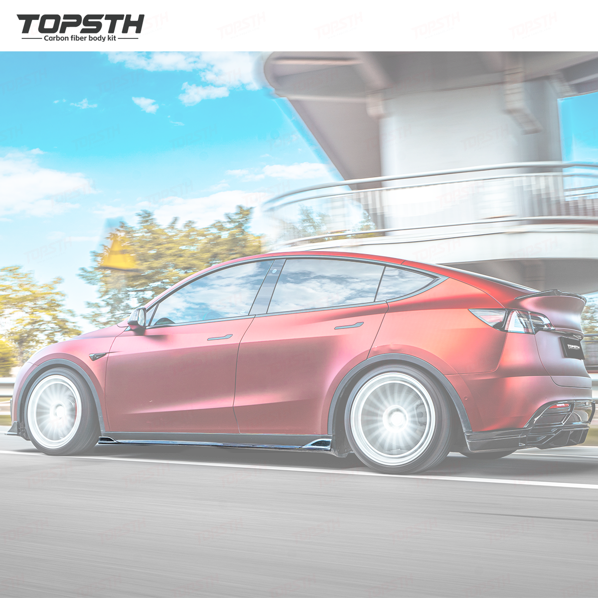 Dry Carbon Fiber Body Kit for Tesla Model Y 2021-2024 Full Exterior Upgrade Kit