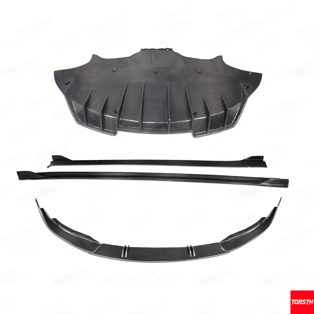 FM Style Dry Carbon Fiber Body Kit Tesla Model 3 2019-2023