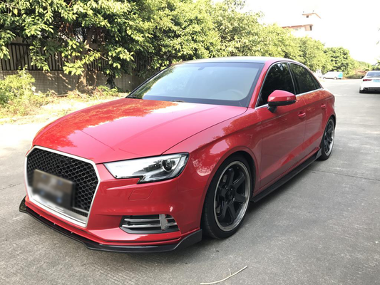 Audi 8V A3 Sedan Standard FL Carbon Fiber Side Skirts