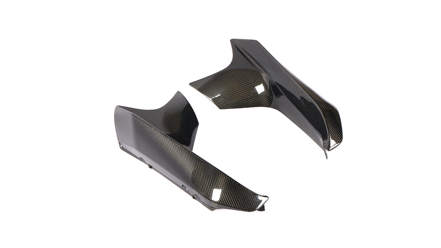 BMW Carbon Fiber M Performance Style Front Bumper Splitters for F90 M5 (2018-2020)