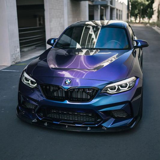 BMW Carbon Fiber 3D Designs Style Front Splitter for F87 M2