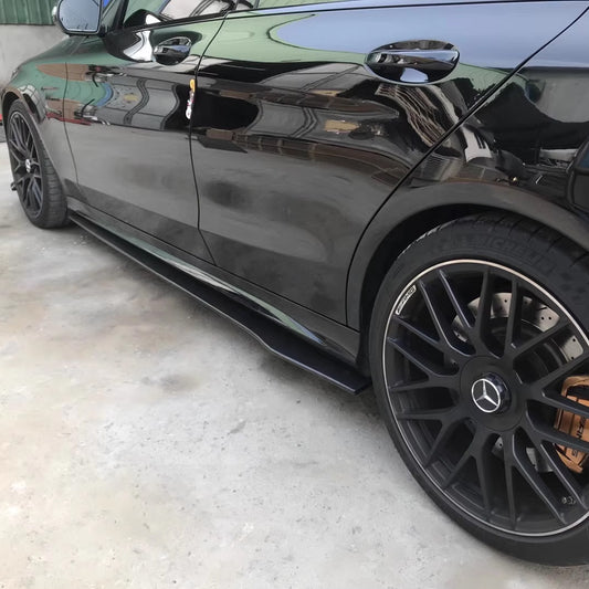 Mercedes W205 Carbon Fiber Side Skirts - TOPSTH Designs