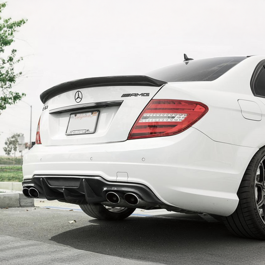 Mercedes Carbon Fiber DTM Style Rear Diffuser for W204 C63 FL