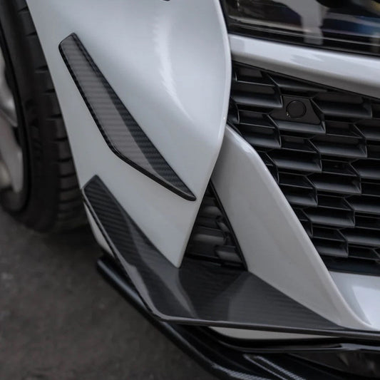 Audi Pre-Preg Carbon Fiber GT Style Front Canards for R8 Gen 2 FL