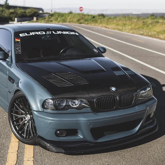 BMW Carbon Fiber GTR Style Hood for E46 Coupe & Sedan (2002-2005)