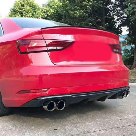 Audi 8V A3 Standard Carbon Fiber Rear Diffuser