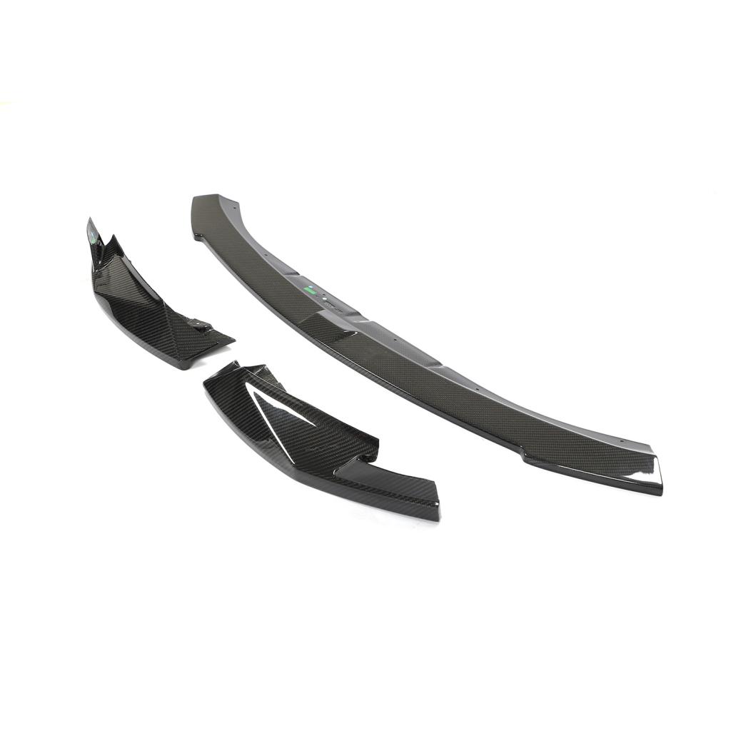 Divisor delantero de fibra de carbono preimpregnada estilo JCS de BMW para G80 M3 y G82 M4