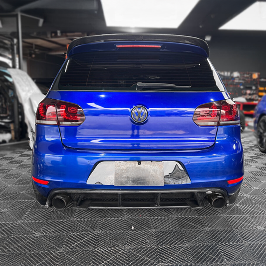 Volkswagen Golf MK6 GTI Carbon Fiber RevoZport Style Rear Diffuser