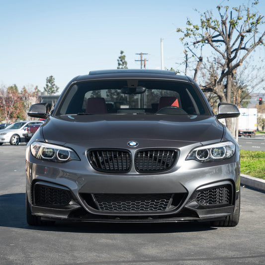 BMW F22 Carbon Fiber Front Splitter - M Performance Style