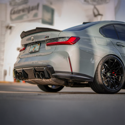 BMW Carbon Fiber OEM Style Rear Bumper Spats for G80 M3 & G82 M4
