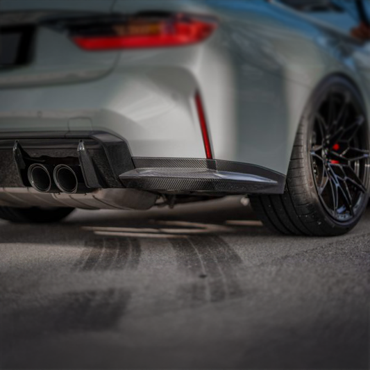 BMW Carbon Fiber OEM Style Rear Bumper Spats for G80 M3 & G82 M4