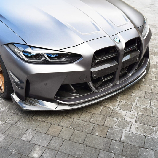BMW Pre-Pregged Carbon Fiber CSL Style Front Splitter for G80 M3 & G82 M4 (2020-2023)
