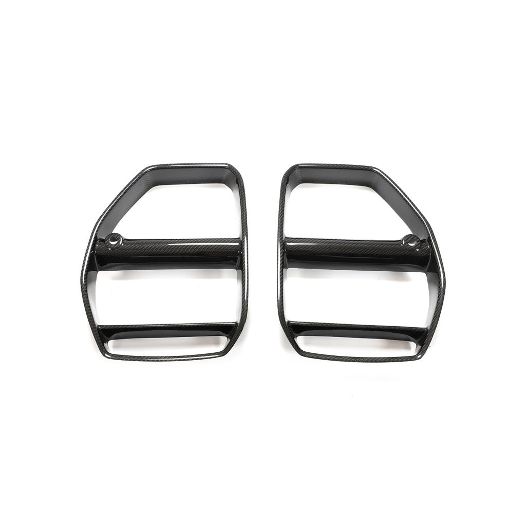 Parrilla delantera estilo GT3 de fibra de carbono preimpregnada de BMW para G80 M3 y G82 M4