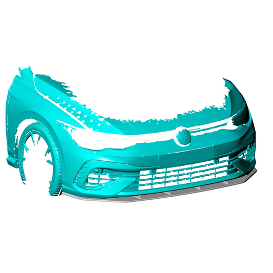 Volkswagen Carbon Fiber EEA Designs Front Splitter for Golf MK8R (2020-2024)