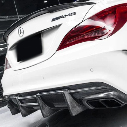 Mercedes W117 Carbon Fiber Rear Diffuser - GT Style