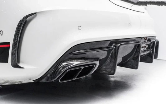 Mercedes W117 Carbon Fiber Rear Diffuser - GT Style