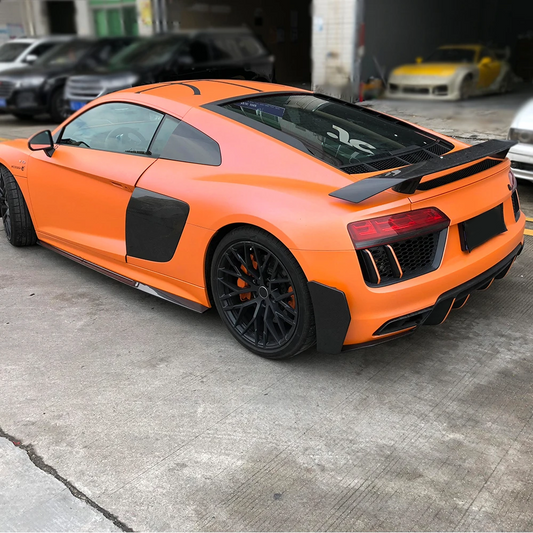 Audi R8 Gen 2 PFL Carbon Fiber Rear Upper Bumper Spats - TOPSTH Designs