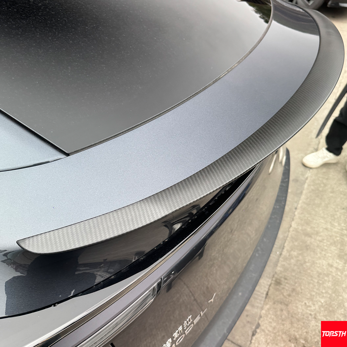 Tesla Model Y Juniper (2025+) Dry Carbon Fiber P-Style Rear Wing Spoiler - Gloss or Matte Finish