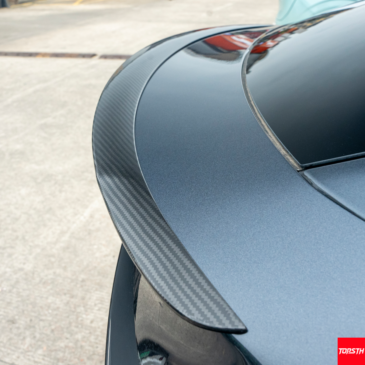 Tesla Model Y Juniper (2025+) Dry Carbon Fiber P-Style Rear Wing Spoiler - Gloss or Matte Finish