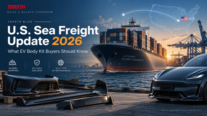 U.S. Sea Freight Update 2026: What EV Body Kit Buyers Should Know