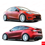 Dry Carbon Fiber Body Kit for Tesla Model Y 2021-2024 Full Exterior Upgrade Kit