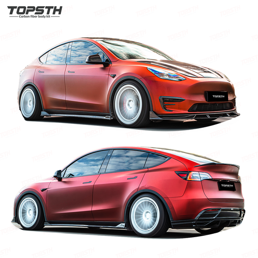 Dry Carbon Fiber Body Kit for Tesla Model Y 2021-2024 Full Exterior Upgrade Kit
