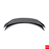 Black car spoiler on a white background with Topsh logo.