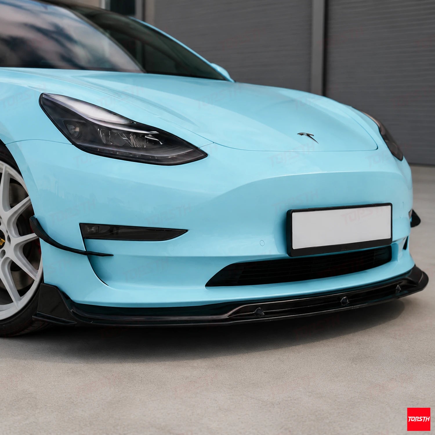 2016-2023 Tesla Model 3 VTEN Style ABS Body kit front lip detail by TOPSTH