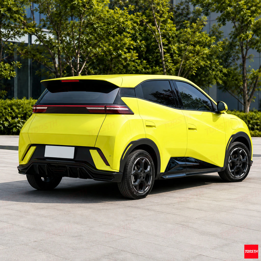 AMXT Style ABS Body Kit for 2022-2025 BYD Seagull / Dolphin Mini / Dolphin Surf / Atto 1, Rear 3 Quarter View by TOPSTH.