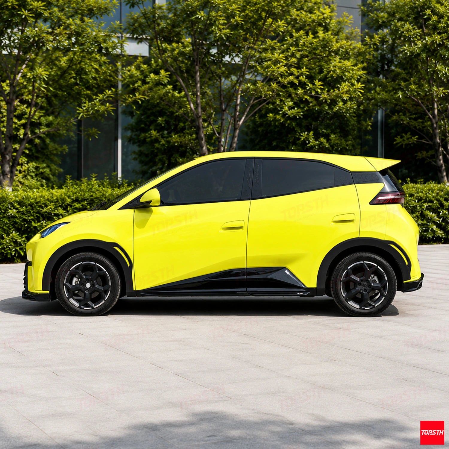 AMXT Style ABS Body Kit for 2022-2025 BYD Seagull / Dolphin Mini / Dolphin Surf / Atto 1, Side Profile by TOPSTH.