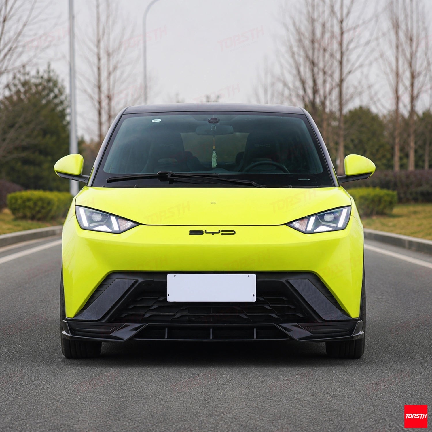 DC Style ABS Body Kit for 2022-2025 BYD Seagull / Dolphin Mini / Dolphin Surf / Atto 1, Front View by TOPSTH.