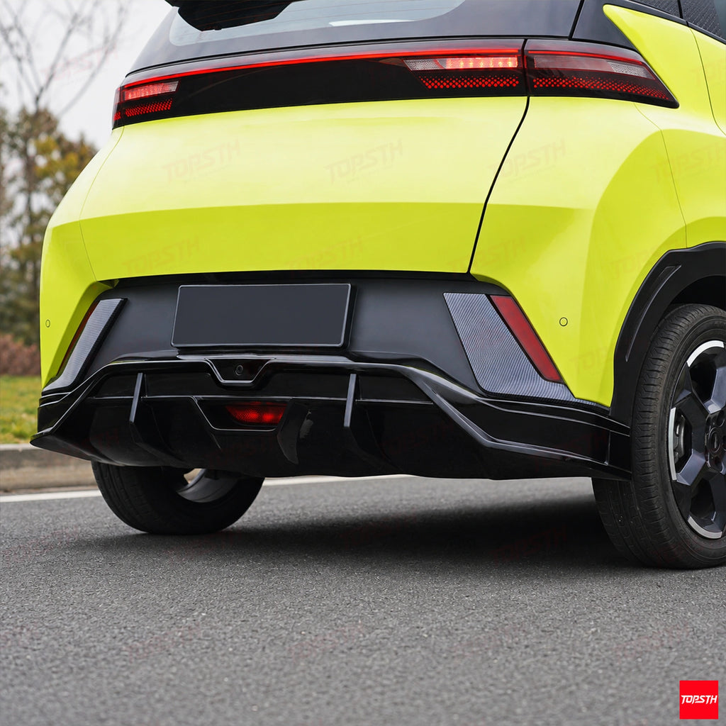 DC Style ABS Body Kit for 2022-2025 BYD Seagull / Dolphin Mini / Dolphin Surf / Atto 1, Rear Diffuser Detail by TOPSTH.
