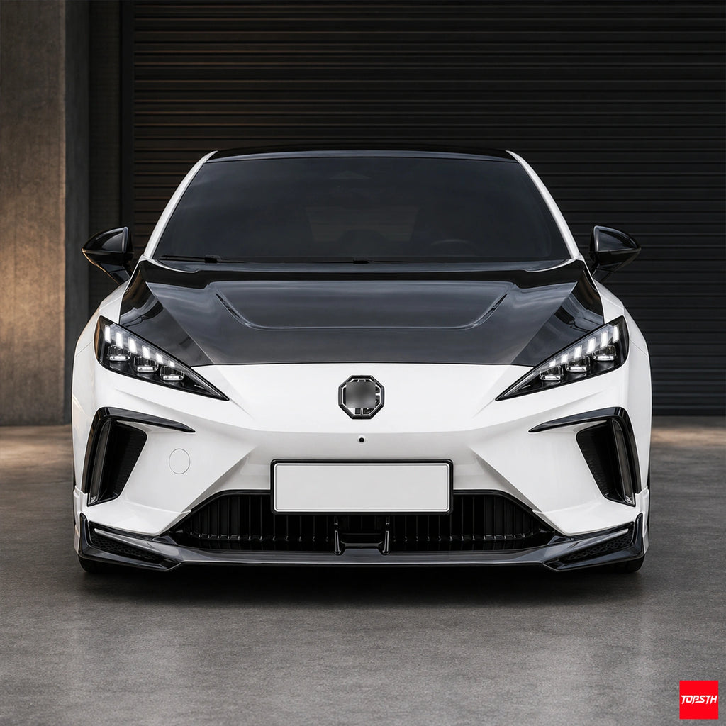 LD Style ABS Body Kit for 2022-2025 MG4 EV Mulan ELECTRIC, Front View by TOPSTH.