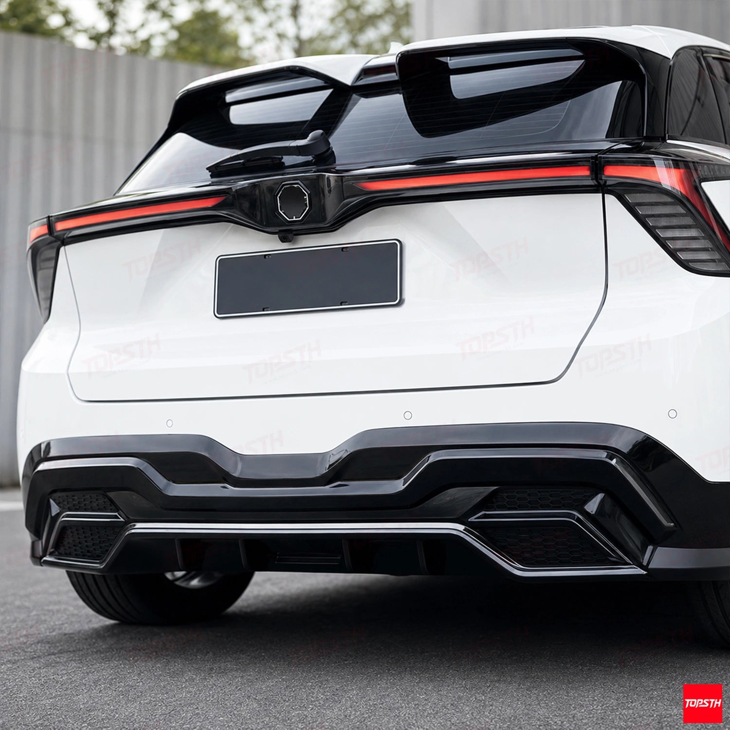LD Style ABS Body Kit for 2022-2025 MG4 EV Mulan ELECTRIC, Rear Diffuser Detail by TOPSTH.