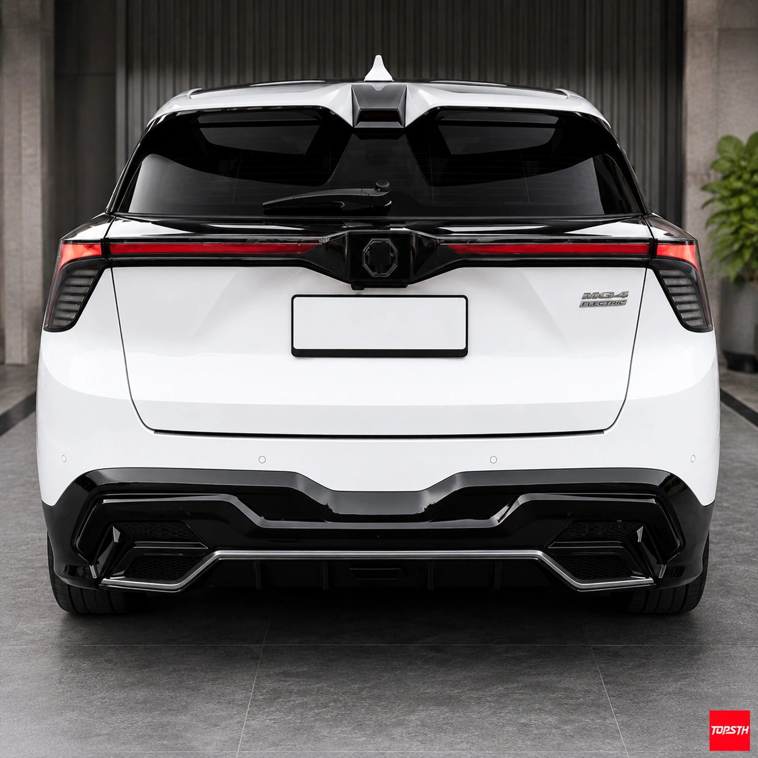 LD Style ABS Body Kit for 2022-2025 MG4 EV Mulan ELECTRIC, Rear View by TOPSTH.