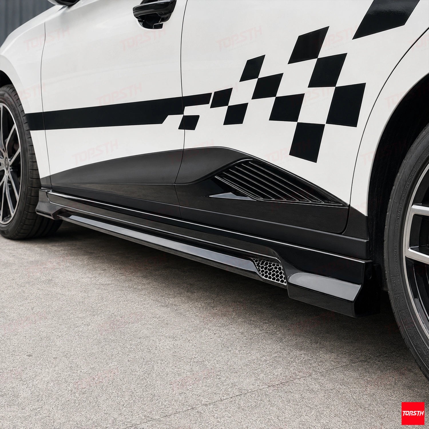 LD Style ABS Body Kit for 2022-2025 MG4 EV Mulan ELECTRIC, Side Skirts Detail by TOPSTH.