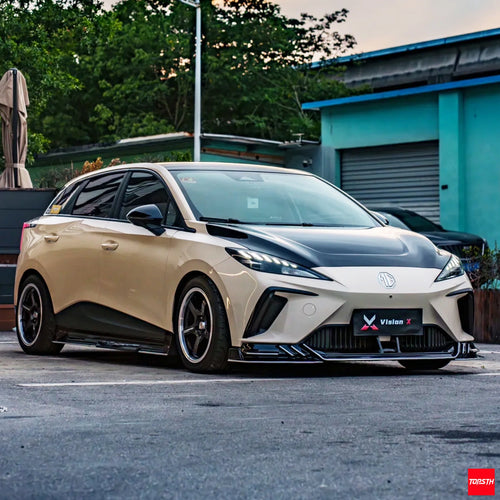 TB Style ABS Body Kit for 2022-2025 MG4 EV Mulan ELECTRIC, Front 3 Quarter View by TOPSTH.