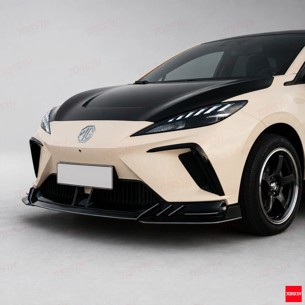 TB Style ABS Body Kit for 2022-2025 MG4 EV Mulan ELECTRIC, Front Lip Close Up by TOPSTH.