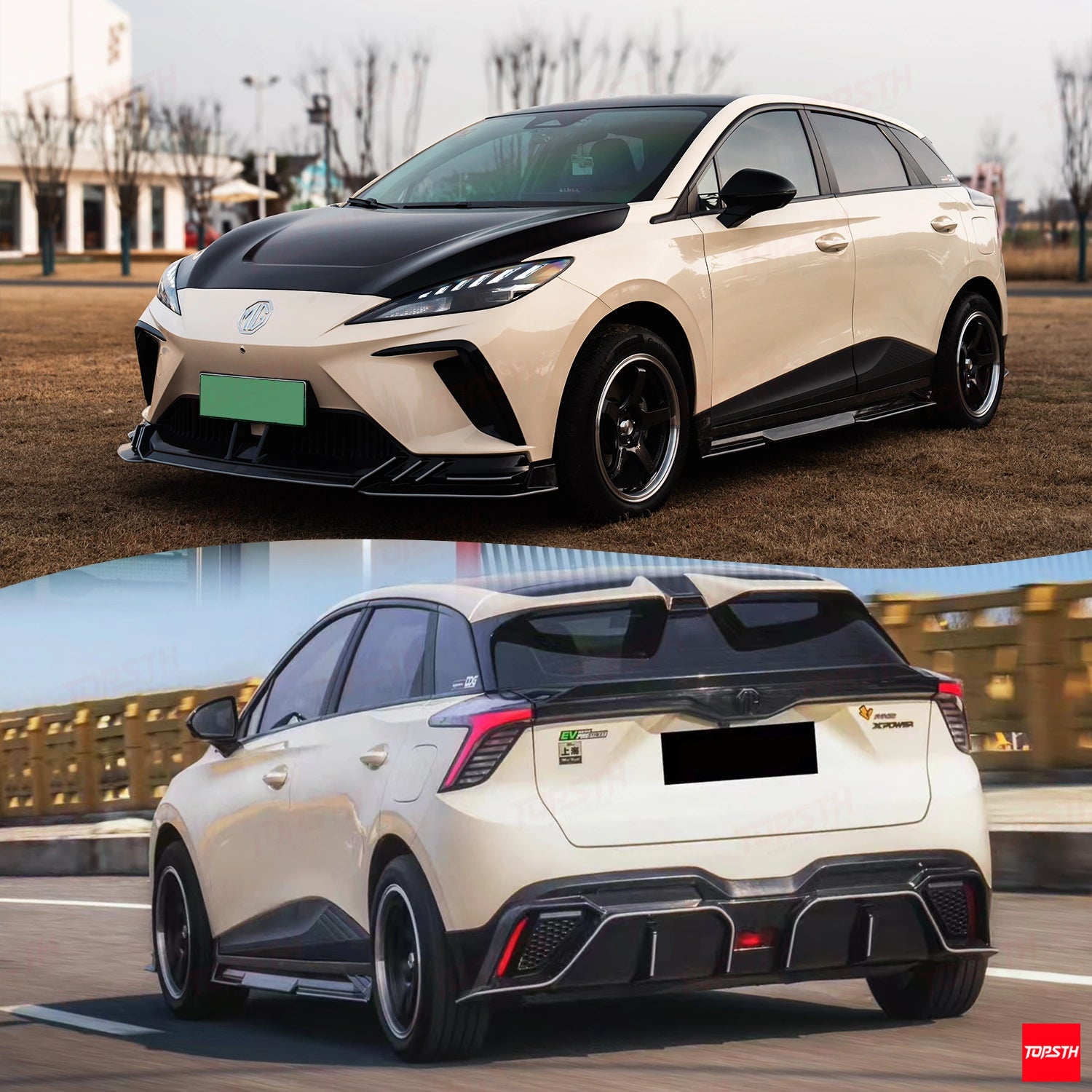 TB Style ABS Body Kit for 2022-2025 MG4 EV Mulan ELECTRIC, Installation Detail by TOPSTH.