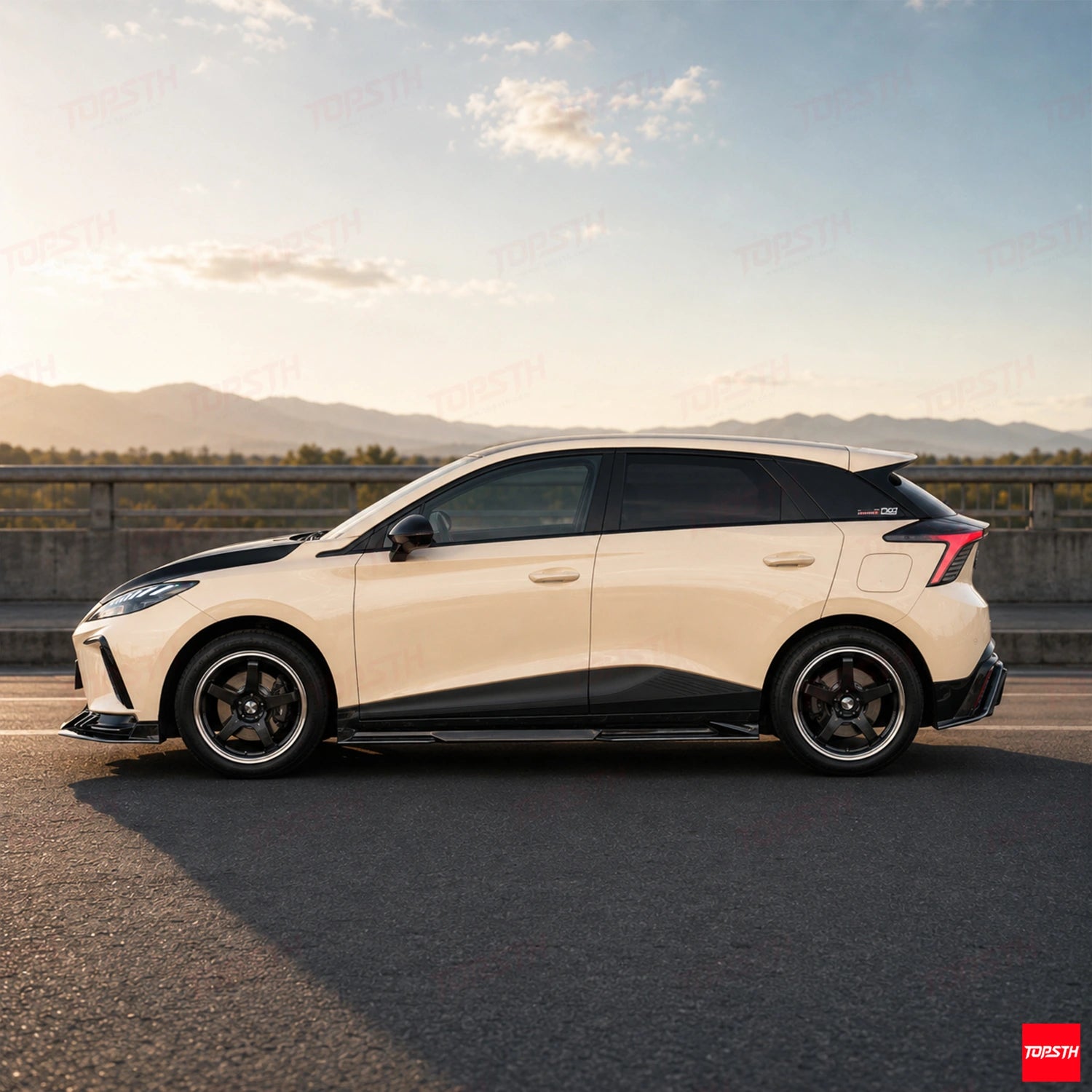 TB Style ABS Body Kit for 2022-2025 MG4 EV Mulan ELECTRIC, Side Profile by TOPSTH.