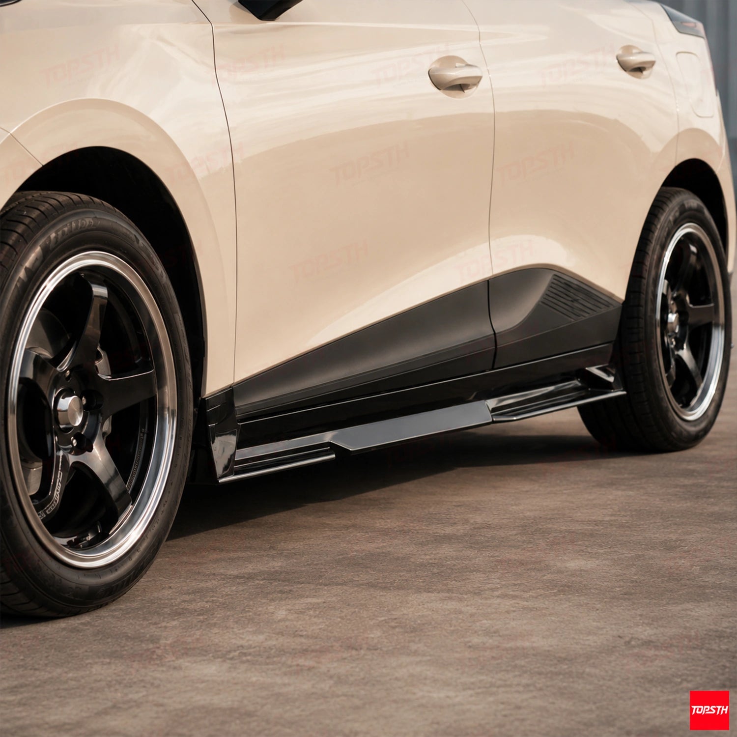 TB Style ABS Body Kit for 2022-2025 MG4 EV Mulan ELECTRIC, Side Skirts Detail by TOPSTH.