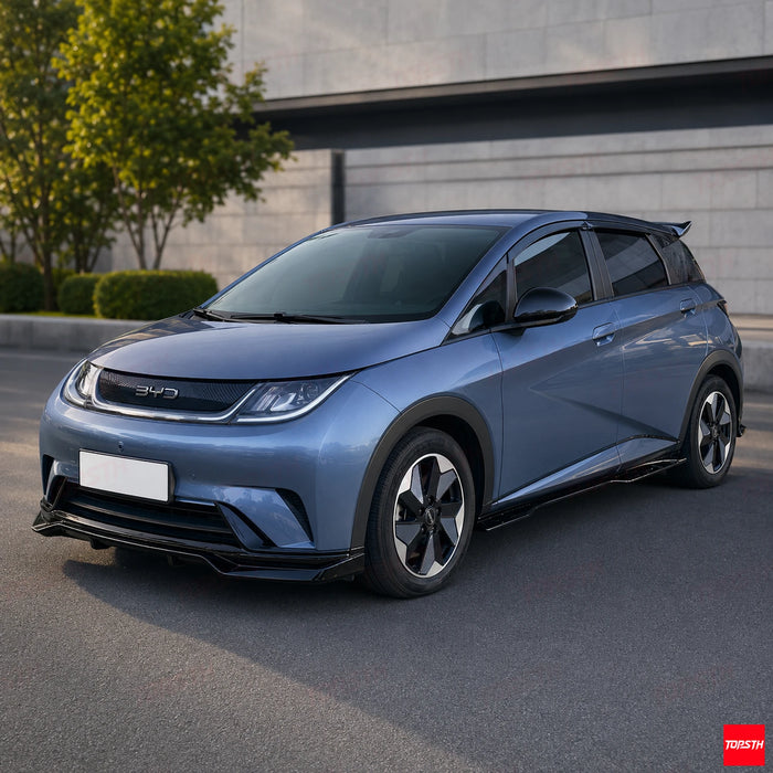 2023-2025 BYD Dolphin TP Style ABS Body Kit front 3-quarter full vehicle view by TOPSTH